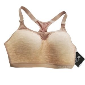Women's New Victoria's Secret Sports Bra Lightweight Max Beige 34DDD